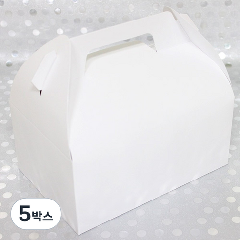 조각케익 돌떡박스 - 화이트 대, 5박스