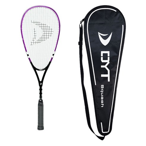 디와이티 연습용 입문용 스쿼시 라켓 RISE ACE1 + 풀커버 세트, Purple + Black, RISE ACE 1, 1세트