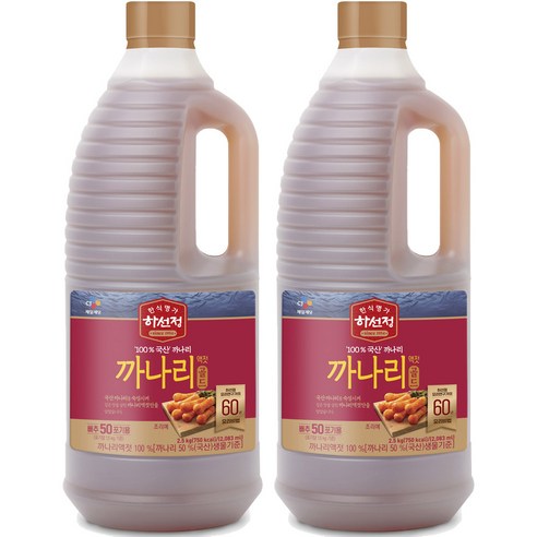 하선정 까나리액젓 골드, 2.5kg, 2개