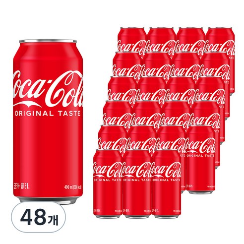 코카콜라, 490ml, 48개