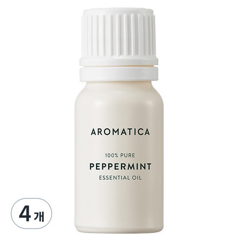 아로마티카 페퍼민트 에센셜 오일, 10ml, 4개