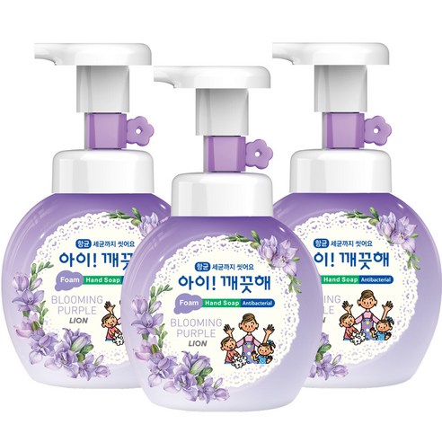 아이깨끗해 블루밍 퍼플 핸드워시, 250ml, 3개