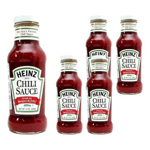 하인즈 칠리맛 소스, 340g, 5개