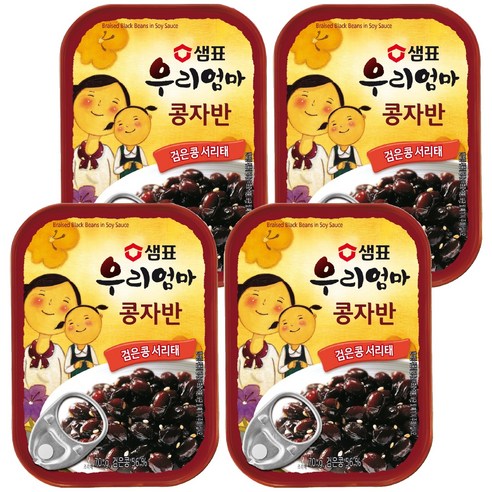 샘표 우리엄마 콩자반, 70g, 4개