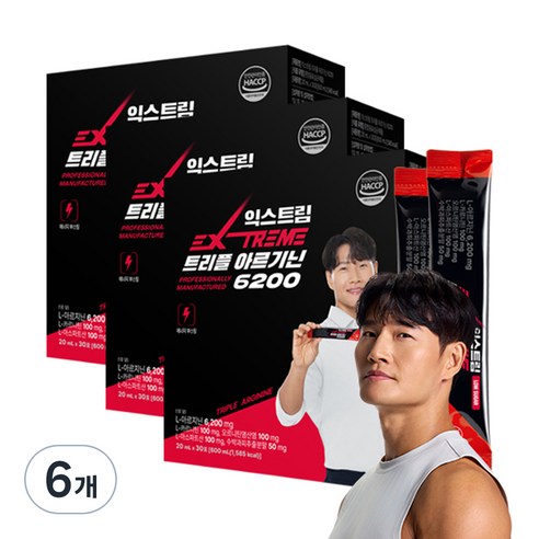 익스트림 트리플 아르기닌 6200mg, 600ml, 6개