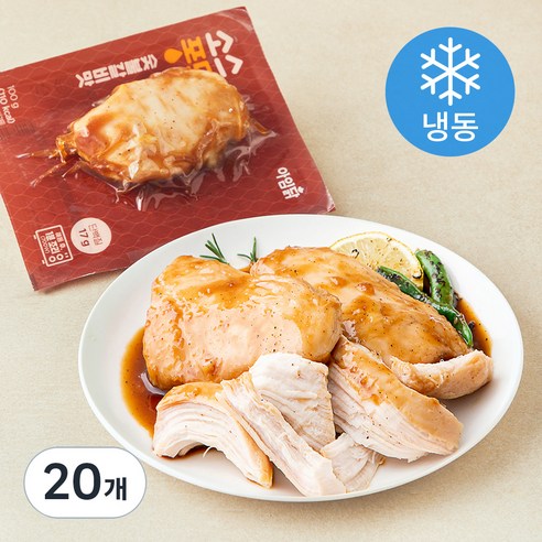 아임닭 소스퐁닭 숯불갈비맛 (냉동), 100g, 1개입, 20개