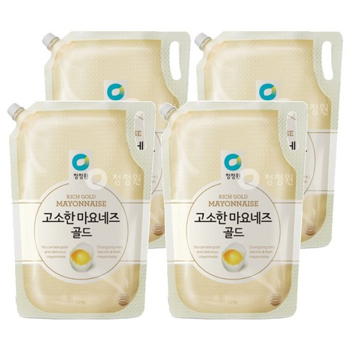 청정원 고소한 마요네즈 스파우트, 3.2kg, 4개