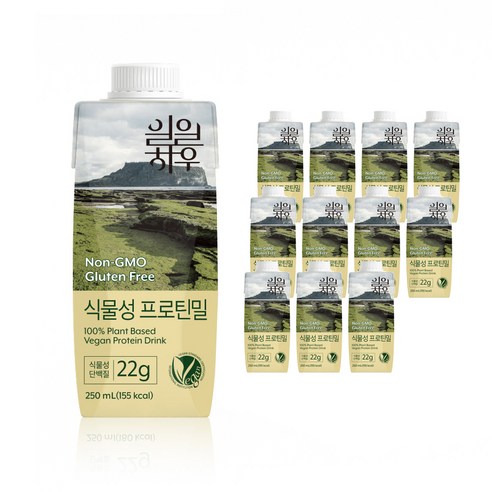일일하우 마시는 식물성 프로틴밀, 250ml, 12개