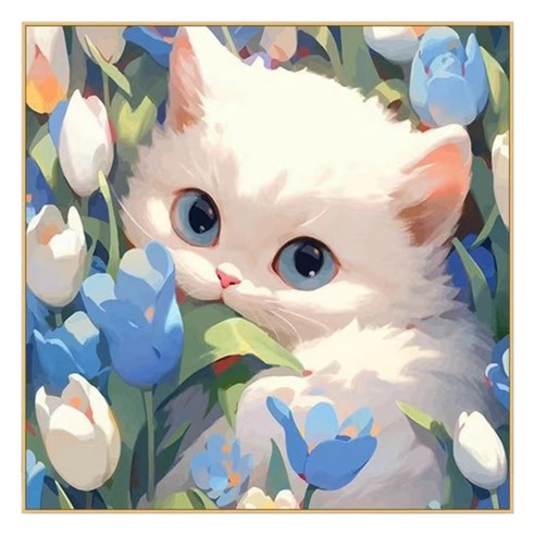 특별한상점 DIY 그림그리기 세트 30 x 30 cm, 고양이 1, 1개