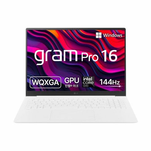 LG전자 그램 Pro 16 코어 울트라7 인텔 Arc, 에센스 화이트, 768GB, 16GB, WIN11 Home, 16Z90SP-GA7CK