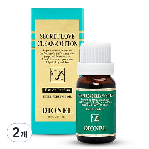 디오넬 시크릿러브 클린코튼, 15ml, 2개