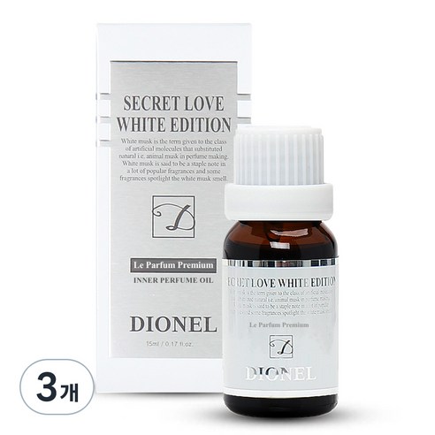 디오넬 시크릿러브 화이트에디션 여성청결제, 15ml, 3개