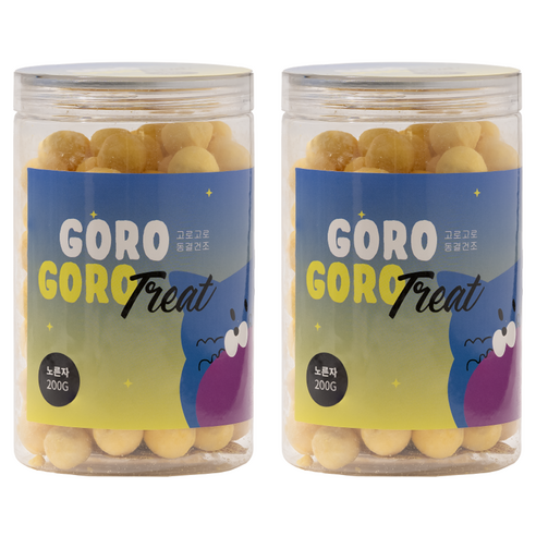 gorogoro 고로고로릿 대용량 동결건조 미니트릿 고양이 간식, 200g, 2개