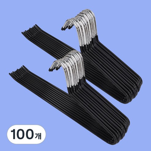 해이룸 논슬립 바지걸이, 100개, 블랙