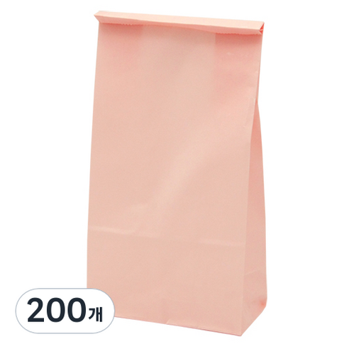 도나앤데코 실키 종이봉투, 베이비핑크, 200개