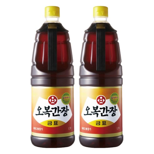 오복 간장 금표, 1.7L, 2개
