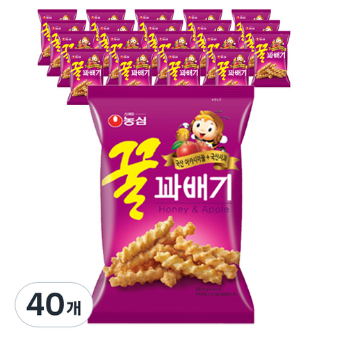 농심 꿀꽈배기, 90g, 40개
