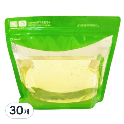 생활을그리다 와이드 스탠딩 육수 저장팩 20 x 16.5 cm 600ml, 중형, 30개, 1개입