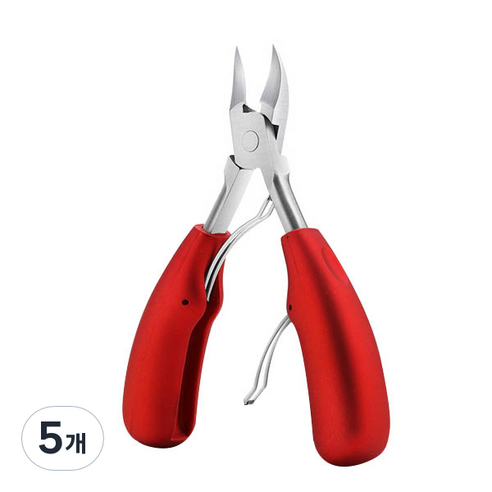 카카스 네일용 고급 체인커팅니퍼, 레드, 5개