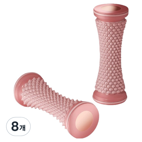 썬문 시원한 롤러 발지압 마사지, 8개, 핑크