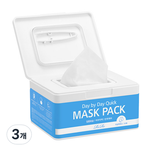 리르 데이 바이 데이 퀵 마스크팩 히알루론산 350g, 30개입, 3개