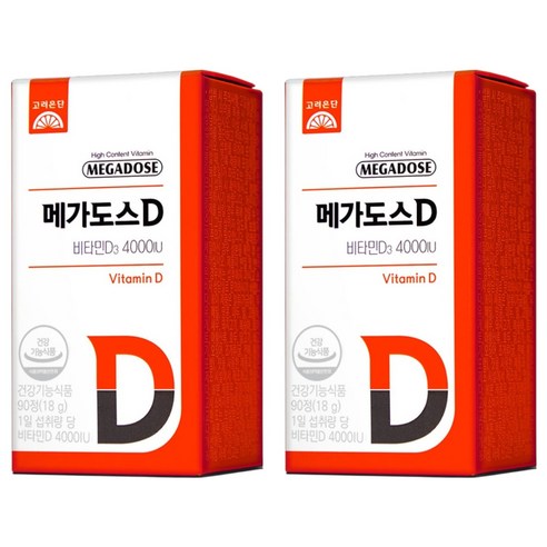 메가도스 D 비타민D3 4000IU, 90정, 2개