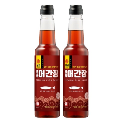 몽고식품 몽고 어간장, 2개, 580ml