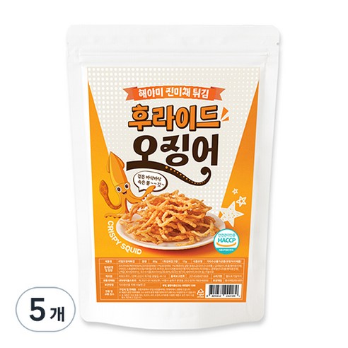 해야미 후라이드 오징어 튀김, 80g, 5개