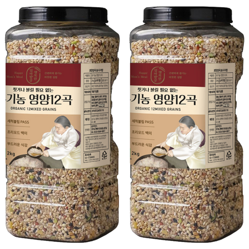 행복한엄마밥상 유기농 영양12곡, 2kg, 2개