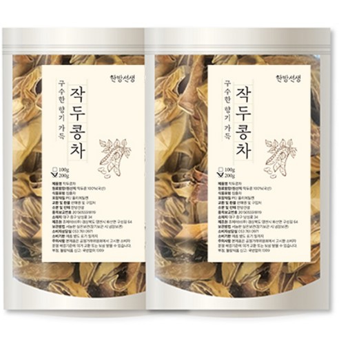 한방선생 볶은 작두콩차, 200g, 1개입, 4개