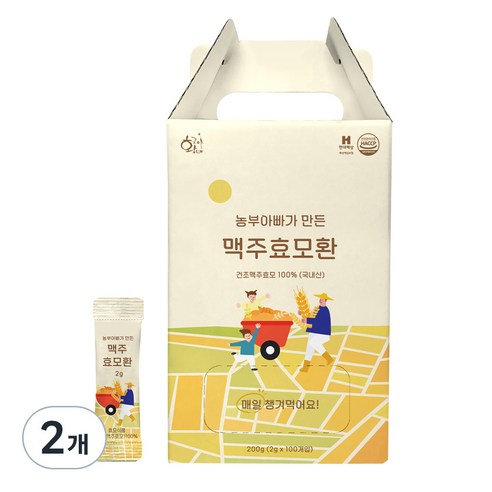 황금이네 맥주효모환 100p, 200g, 2개