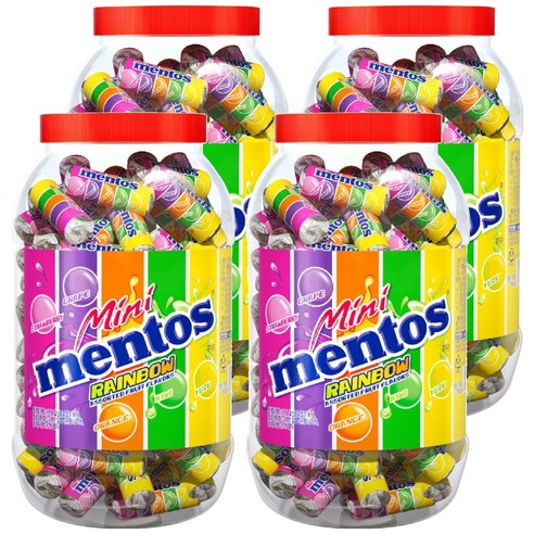 멘토스 미니멘토스 뉴레인보우, 1kg, 4개