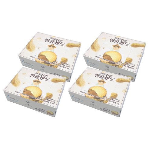 우도삼춘 땅콩샌드, 80g, 4개
