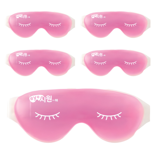 DH메디케어 아이시원해 아이마스크 핑크, 1개입, 5개