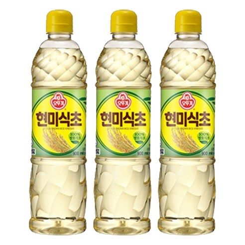 오뚜기 현미식초, 900ml, 3개