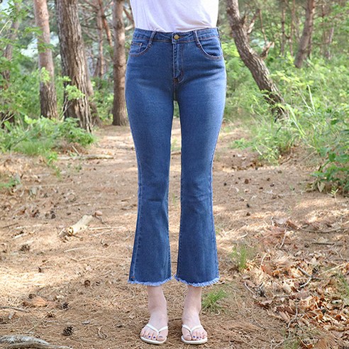 레몬소울 여성용 에라 세미 스판 부츠컷 청바지