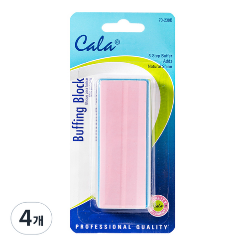 CALA 사면 네일 버퍼A형, 혼합 색상, 4개