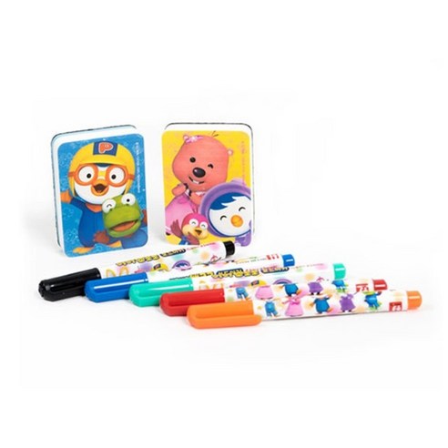 Pororo 記號筆 白板筆 記號橡皮 橡皮 文具 用品 托兒所 字母練習 Pororo娃娃