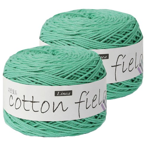 니뜨 코튼 필드 뜨개실 80g, 325 민트, 2개