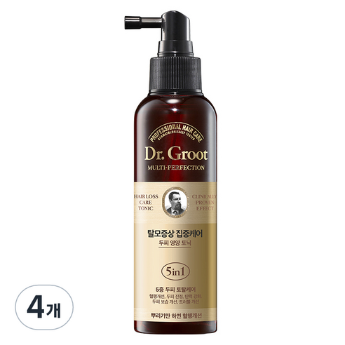 닥터그루트 멀티 퍼펙션 탈모케어 두피 영양 토닉, 150ml, 4개
