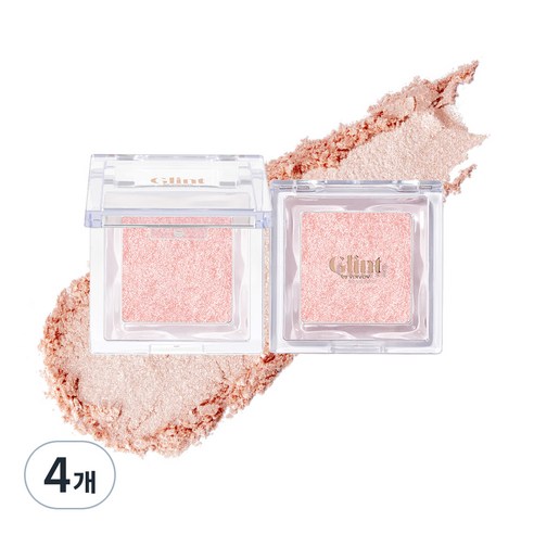 Glint 하이라이터 2.3g, 05 Pitch Moon, 4개