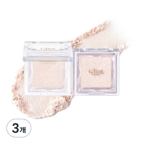 Glint 하이라이터 2.3g, 04 Milky Moon, 3개