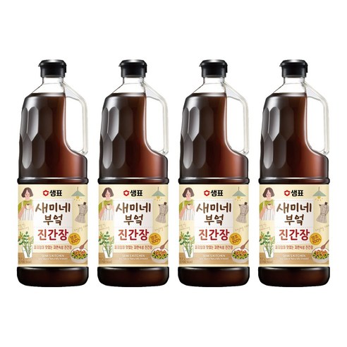새미네부엌 진간장, 1.7L, 4개