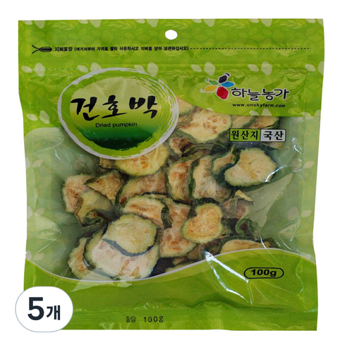 나물이야기 국산 애호박말랭이, 100g, 5개