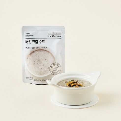 라쿠치나 버섯 크림 스프 (냉장), 160g, 1개