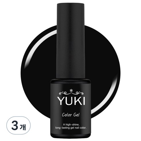 유키 컬러젤, 35호 모던블랙, 5g, 3개