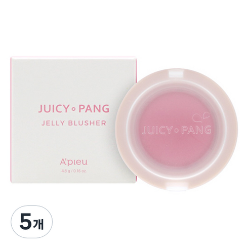 어퓨 과즙팡 젤리 블러셔 4.8g, VL01 외로워도슬포도, 5개