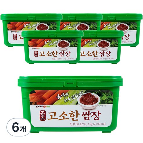곰곰 고소한 쌈장, 1kg, 6개