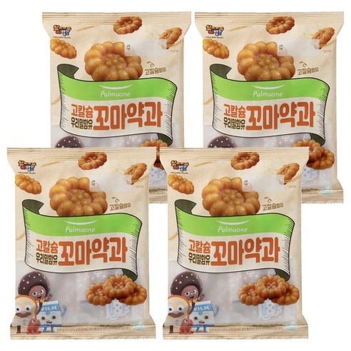 풀무원 우리밀함유 고칼슘 꼬마약과, 200g, 4개