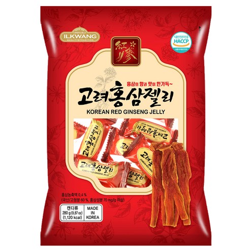 일광제과 고려홍삼젤리, 1개, 280g